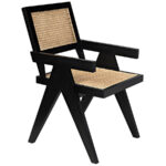 isabella dining arm chair with ratan seat and backrest - Image 4