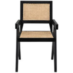 isabella dining arm chair with ratan seat and backrest - Image 8