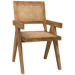 isabella dining arm chair with ratan seat and backrest - Image 9