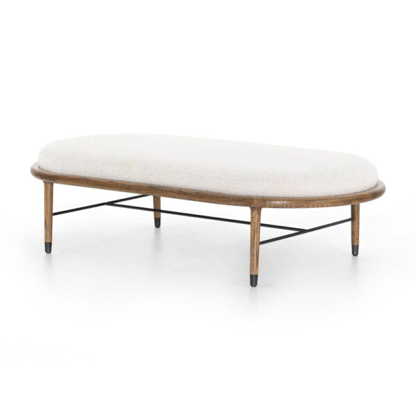 Ottoman Petra - 62" Knoll Natural