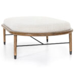 Ottoman Petra - 62" Knoll Natural - Image 2