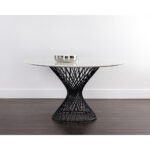 Laras Dining Table - Grey Marble - 54" - Image 4