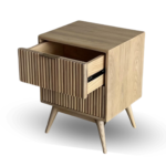Sari Ribbed Nightstand - Image 3