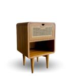 Rani Rattan Shelf Nightstand