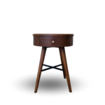 Arjuna Round Teak Nightstand - Image 4