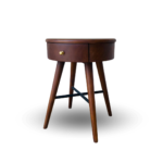 Arjuna Round Teak Nightstand