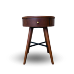 Arjuna Round Teak Nightstand - Image 3