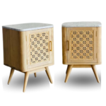 Sinta Jati Marble Top Side Table