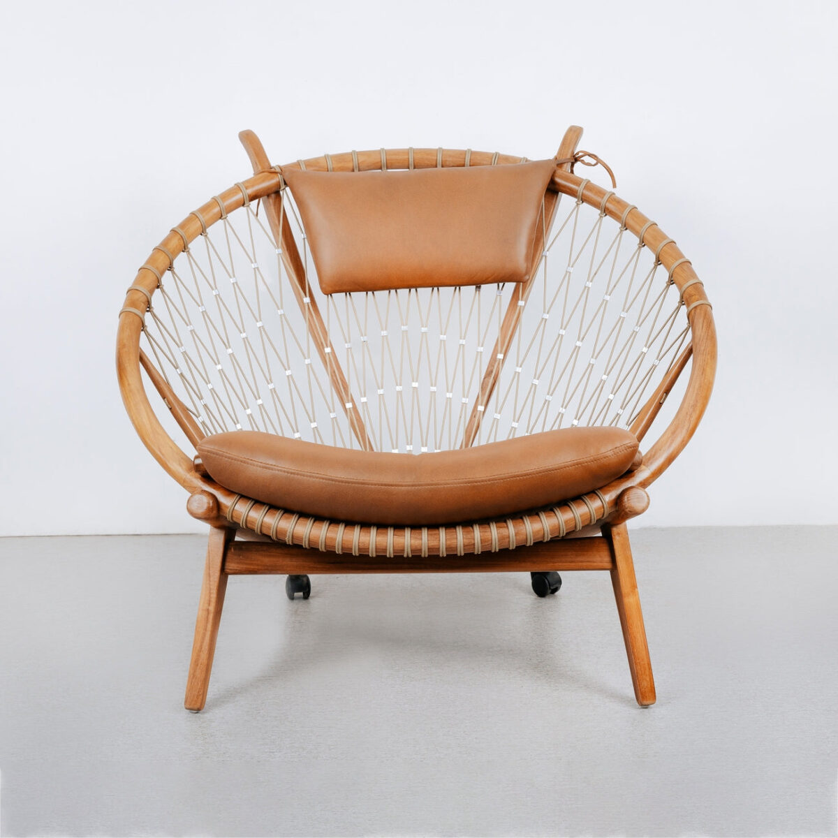 bulan Teak Circle Hoop Chair - Image 2