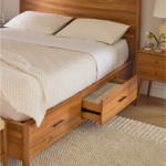 Nadia Teak Storage Bed Frame - Image 4