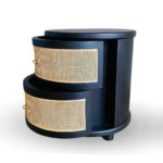 Bima Round Rattan Nightstand - Image 4