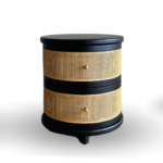 Bima Round Rattan Nightstand - Image 3