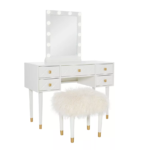 Tia's Teak Vanity Set
