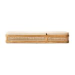 Ayu Teak Single Chaise Lounge with Cushion - Natural Finish - Image 4