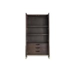 Kirana Teak Double Door Wardrobe - Walnut - Image 2