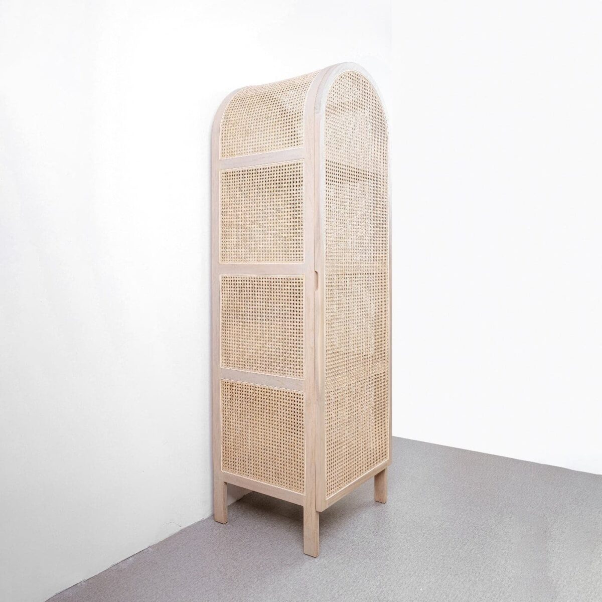 Arjuna Rattan Arched Cabinet - Natural Teak - Image 8