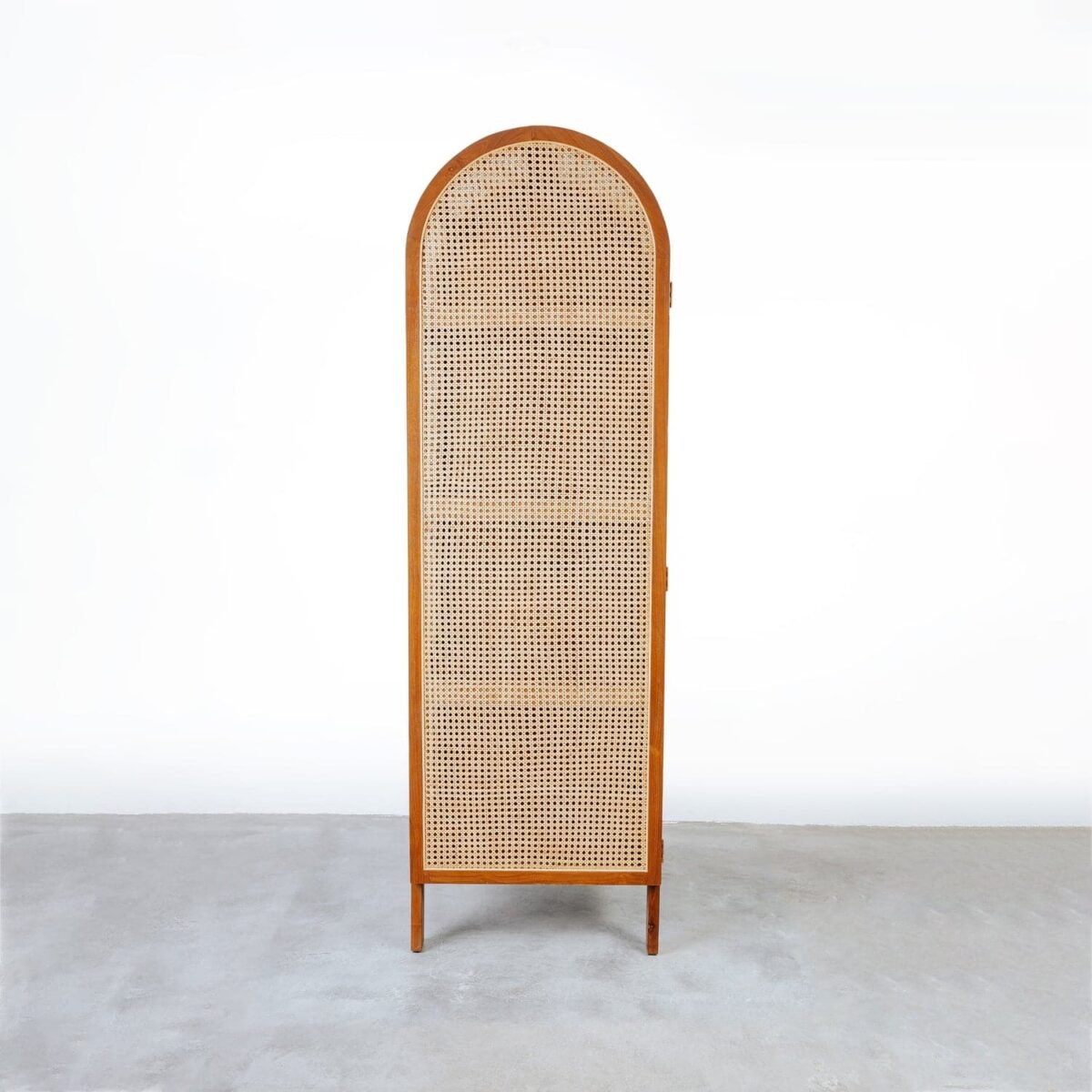 Arjuna Rattan Arched Cabinet - Natural Teak - Image 5
