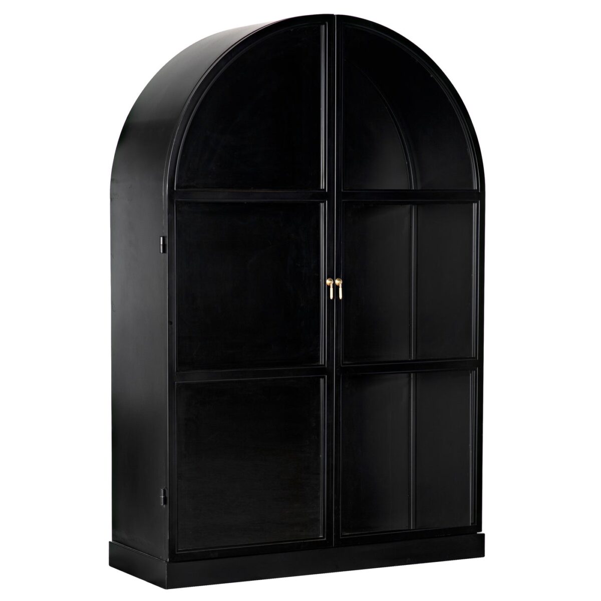 Astari Arched Wooden Wardrobe - Black - Image 3