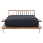 Aditya Teak Platform Bed - Dark Walnut