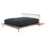 Aditya Teak Platform Bed - Dark Walnut - Image 2