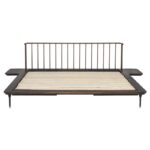 Aditya Teak Platform Bed - Dark Walnut - Image 6
