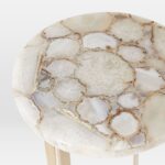 Maya Agate Side Table - Gold Finish - Image 5