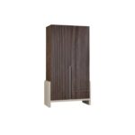 Kirana Teak Double Door Wardrobe - Walnut