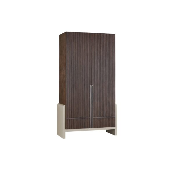 Kirana Teak Double Door Wardrobe - Walnut