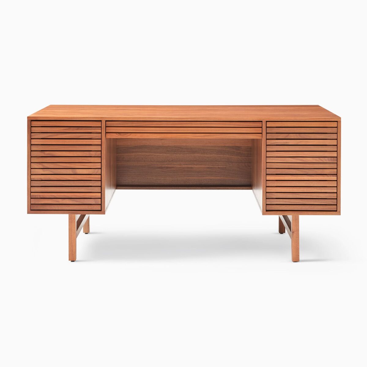 Dewi Sartika Teak Executive Desk - Walnut Finish - Image 7