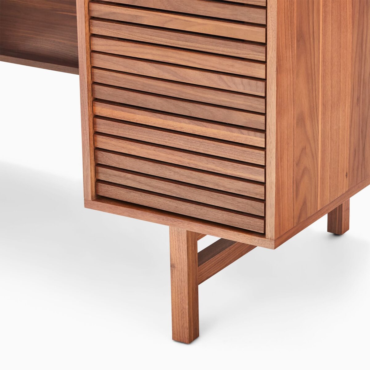 Dewi Sartika Teak Executive Desk - Walnut Finish - Image 5