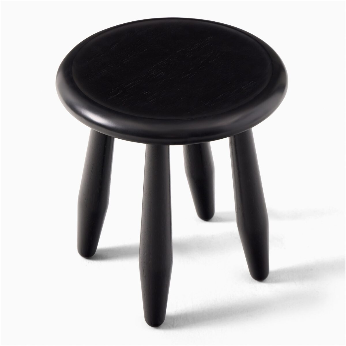 Damar Black Stool - Black Finish - Image 2