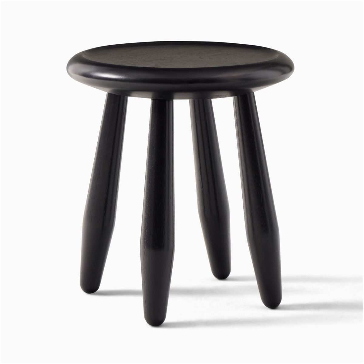 Damar Black Stool - Black Finish - Image 3