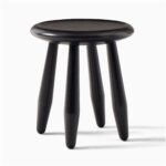 Damar Black Stool - Black Finish