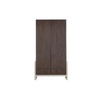 Kirana Teak Double Door Wardrobe - Walnut - Image 3