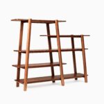 Sunda Teak Tiered Bookshelf - Natural Finish