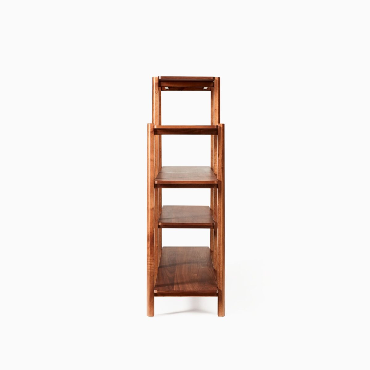 Sunda Teak Tiered Bookshelf - Natural Finish - Image 4