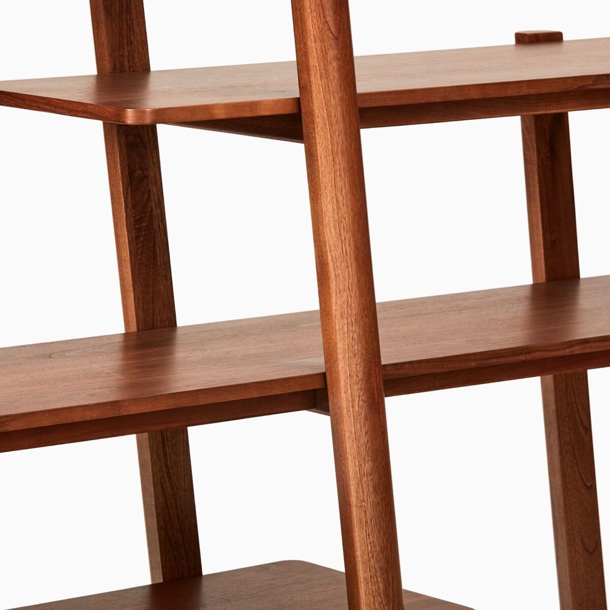 Sunda Teak Tiered Bookshelf - Natural Finish - Image 3