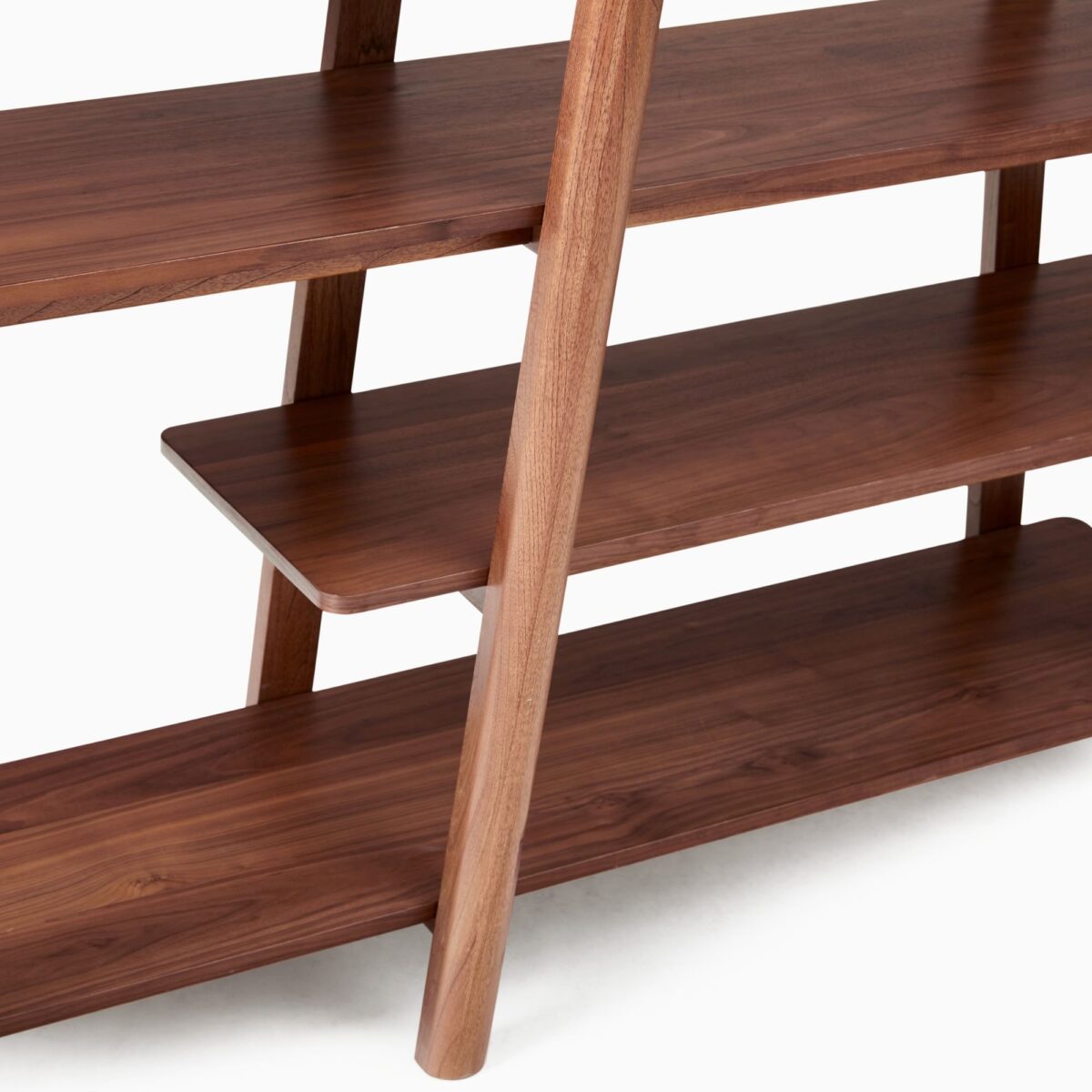 Sunda Teak Tiered Bookshelf - Natural Finish - Image 6