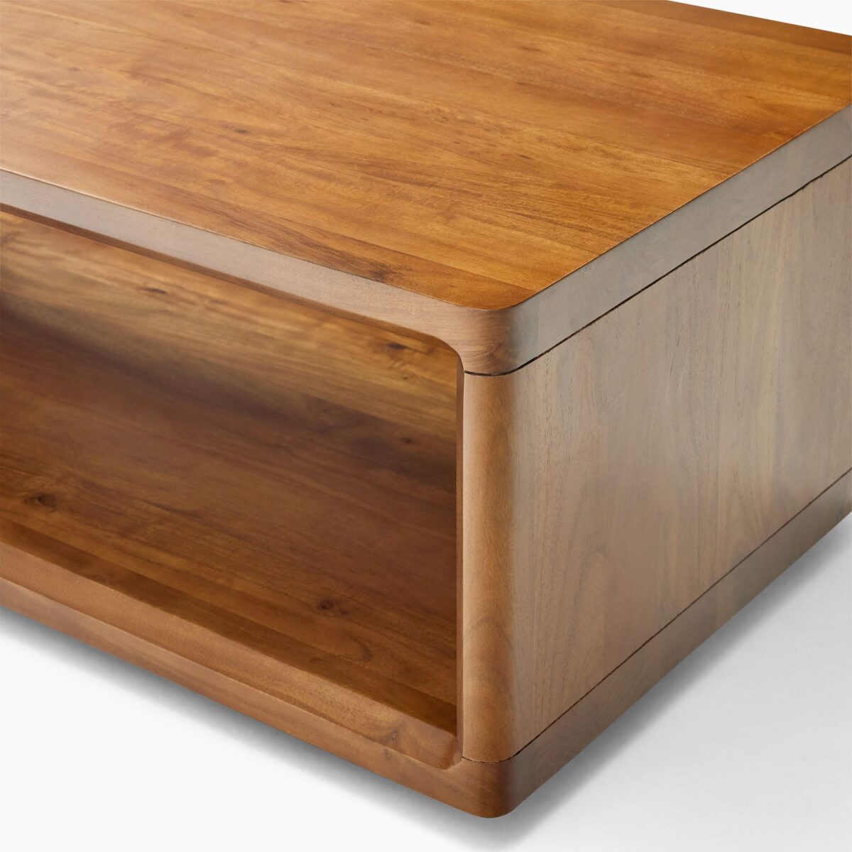 Arjuna Solid Wood Coffee Table - Natural Finish - Image 2