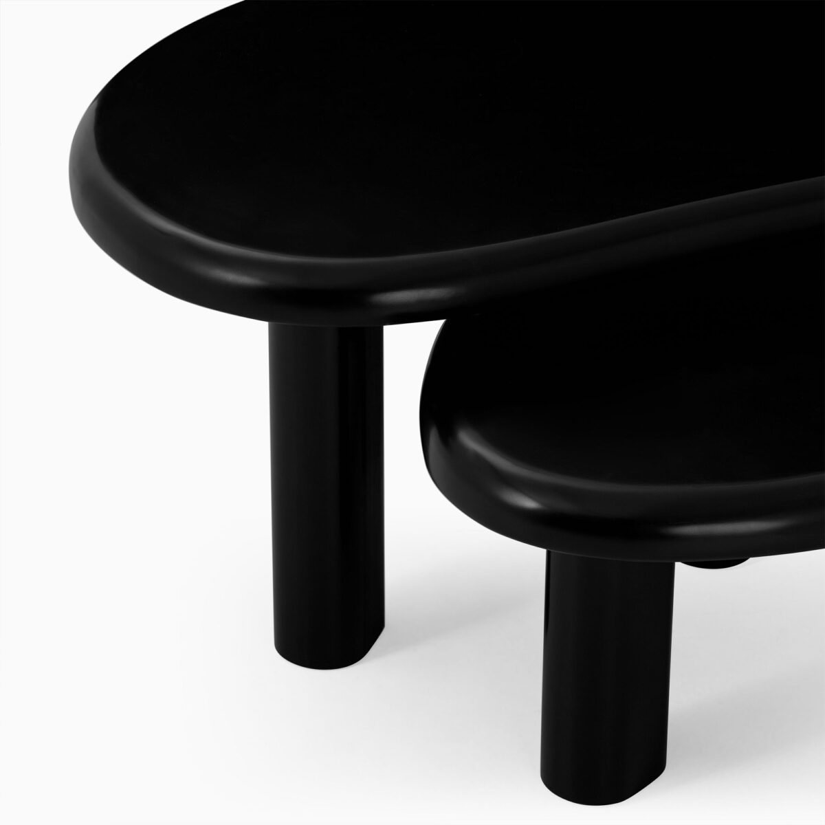 Kartika Nesting Coffee Tables - Black Finish - Image 2