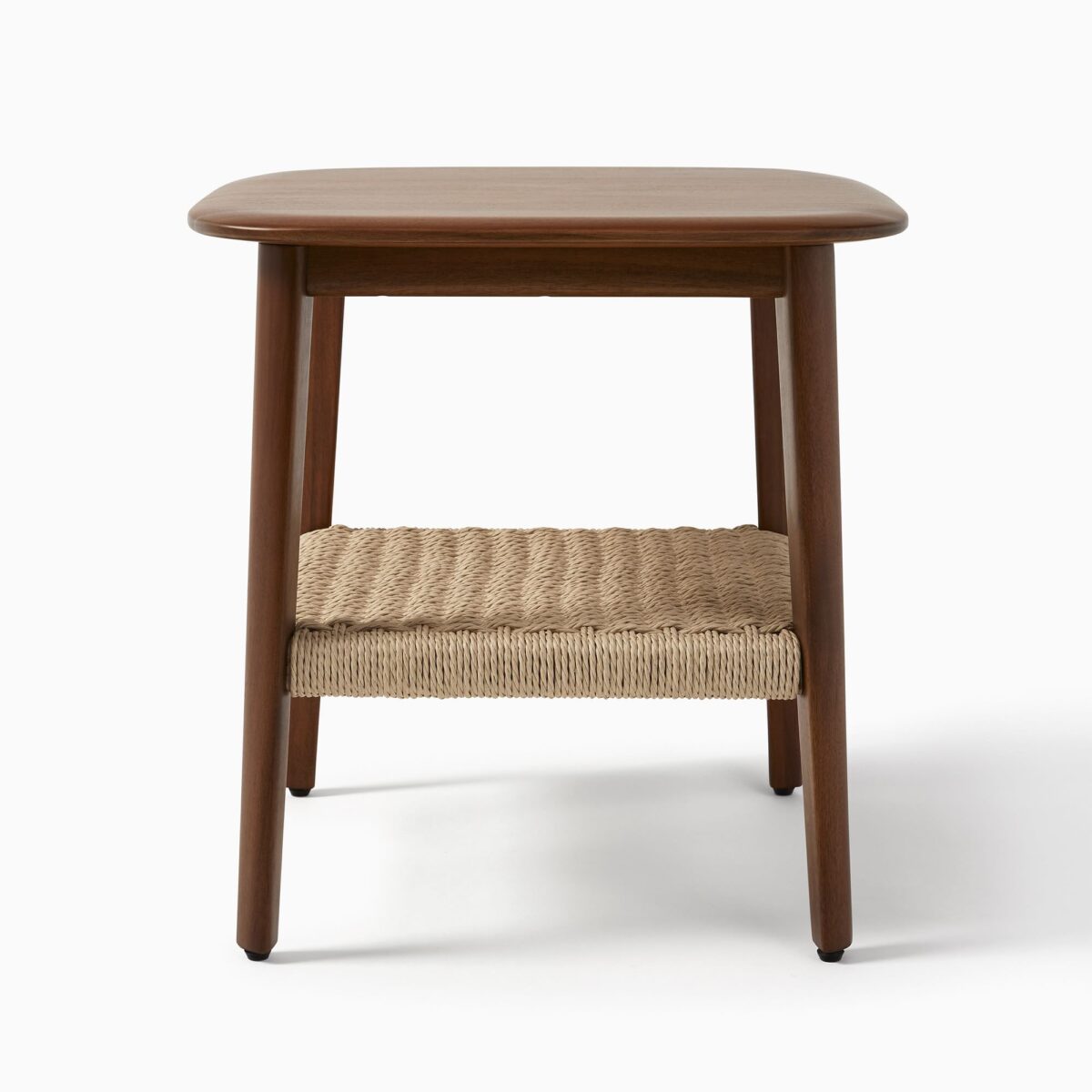 Ananta Mid-Century Side Table - Walnut Finish - Image 3