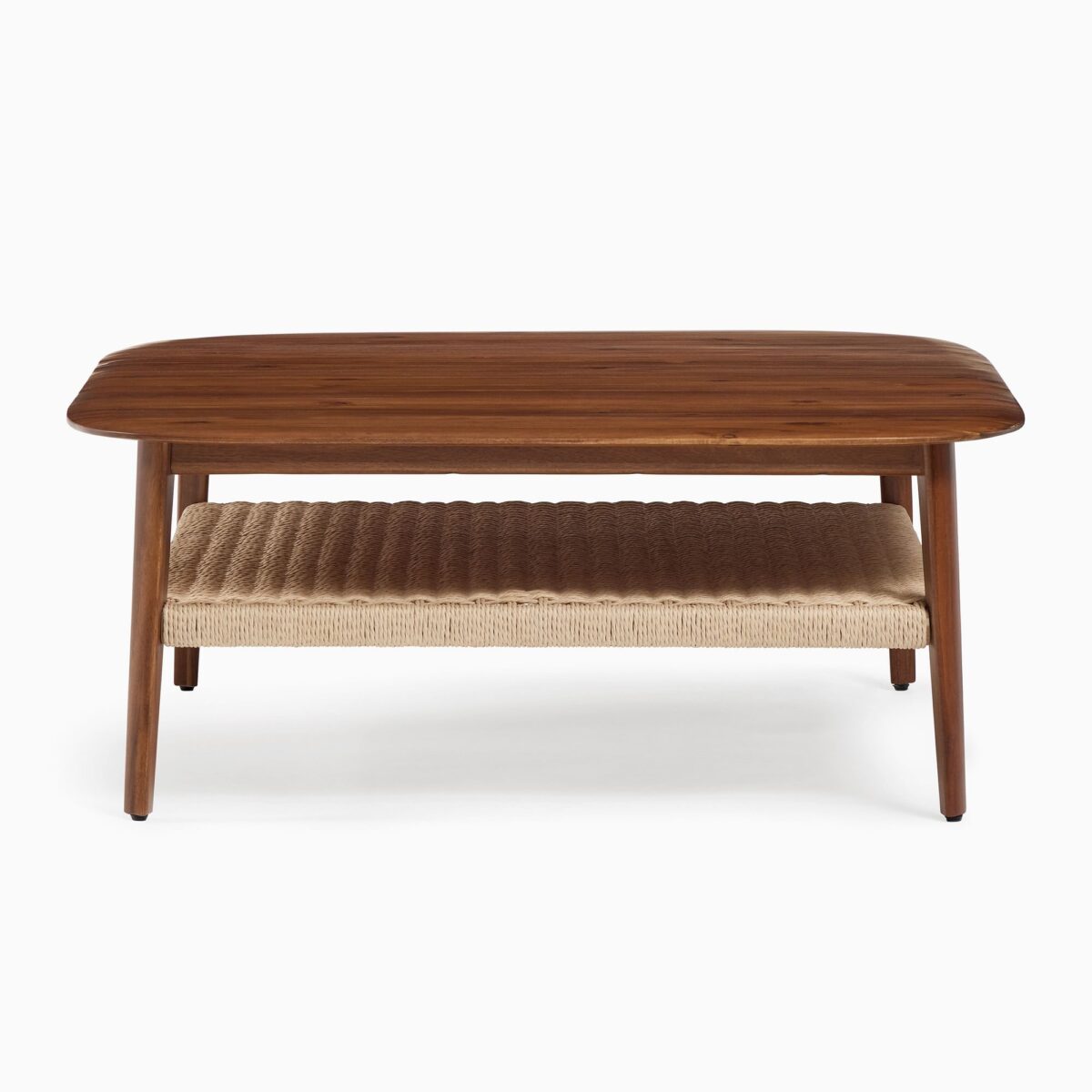 Dewi Teak Square Coffee Table - Natural Finish - Image 1