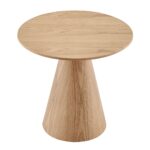 Dewi Conical Side Table - Natural Oak Finish - Image 2