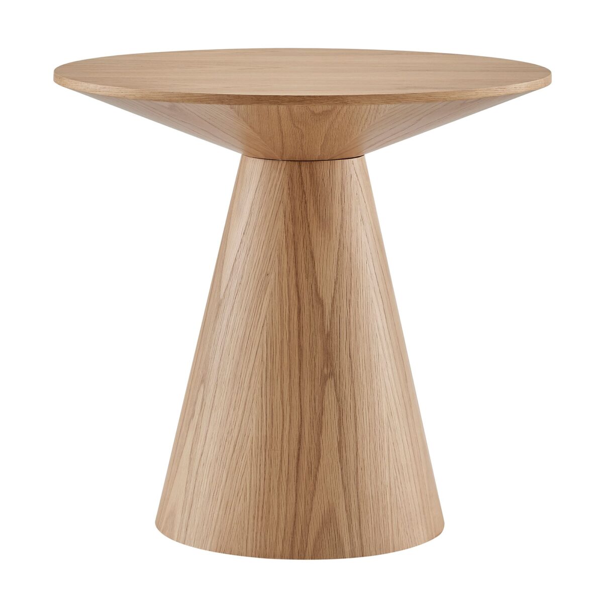 Dewi Conical Side Table - Natural Oak Finish - Image 1