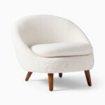 Dewi Lounge Chair - Ivory Finish