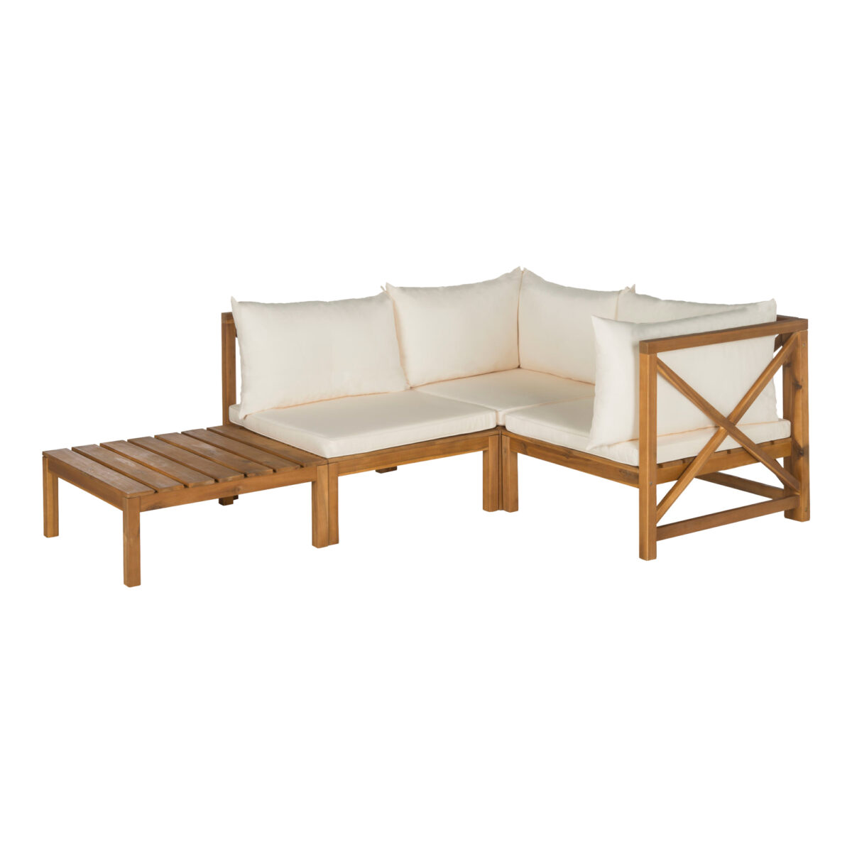 Ananta Teak Outdoor Sofa Set - Natural Finish - Image 1