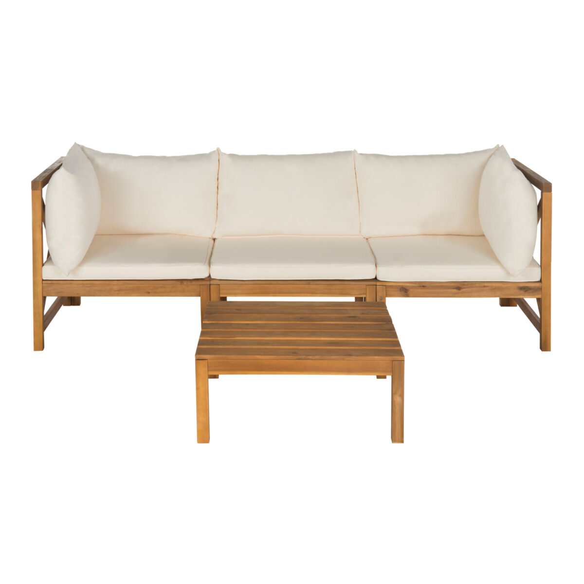 Ananta Teak Outdoor Sofa Set - Natural Finish - Image 2
