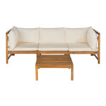 Ananta Teak Outdoor Sofa Set - Natural Finish - Image 2