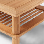 Candra Teak Coffee Table - Natural Finish - Image 4