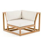 Arjuna Teak Outdoor Sofa Set - Natural Finish - Image 6